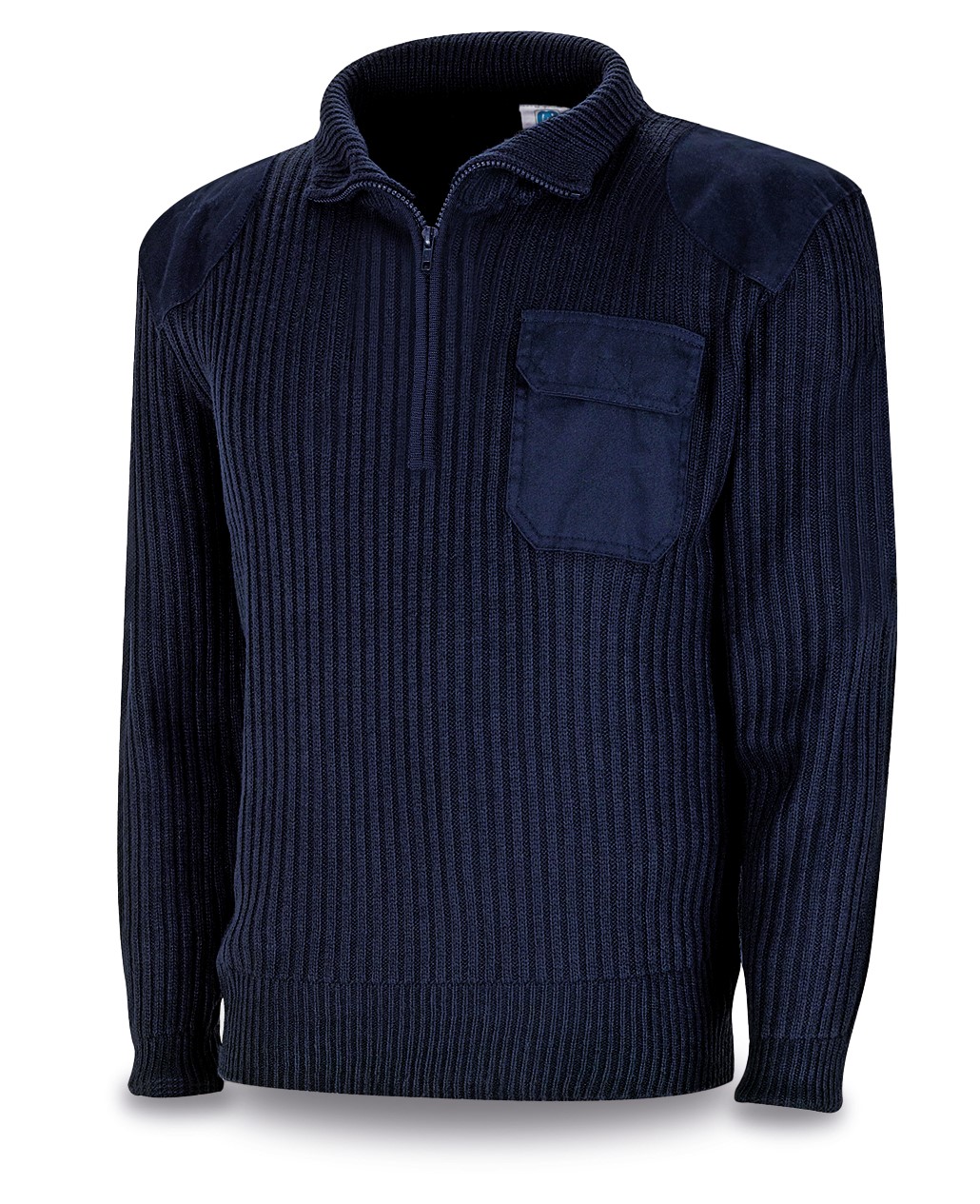 1288-JCA Pluie et Froid Jerseys - Sweat-shirts Pull type police bleu marine 450 gr.