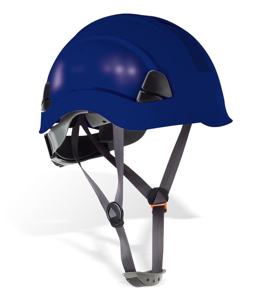 2088-CE AM Protection de la tête Casques électriquement isolants Mod. “EOLO”. Casque de protection pour les travaux en hauteur. Couleur Bleu