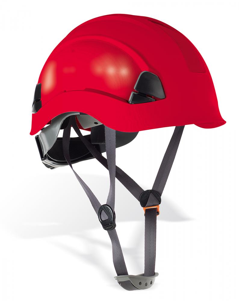 2088-CE R Protection de la tête Casques électriquement isolants Mod. “EOLO”. Casque de protection pour les travaux en hauteur. Couleur Rouge