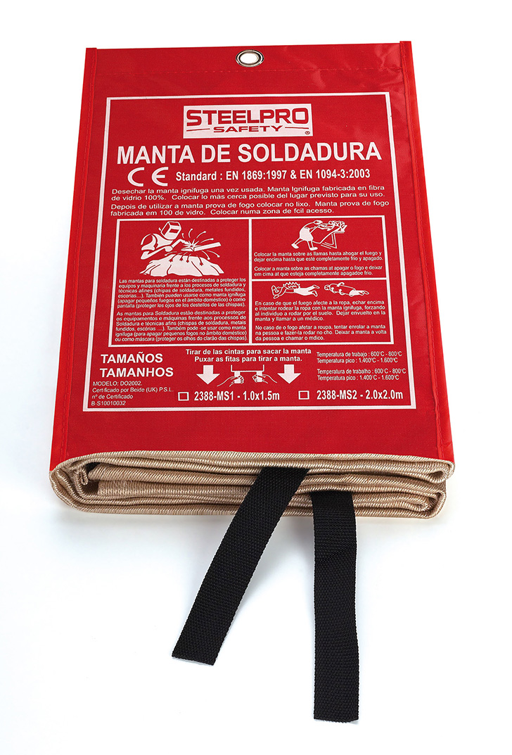 2388-M (L) Outros artigos de Proteção Mantas Ignífugas Manta anti-fogo extingue incêndios Tamanho L (1,20x1,80m)