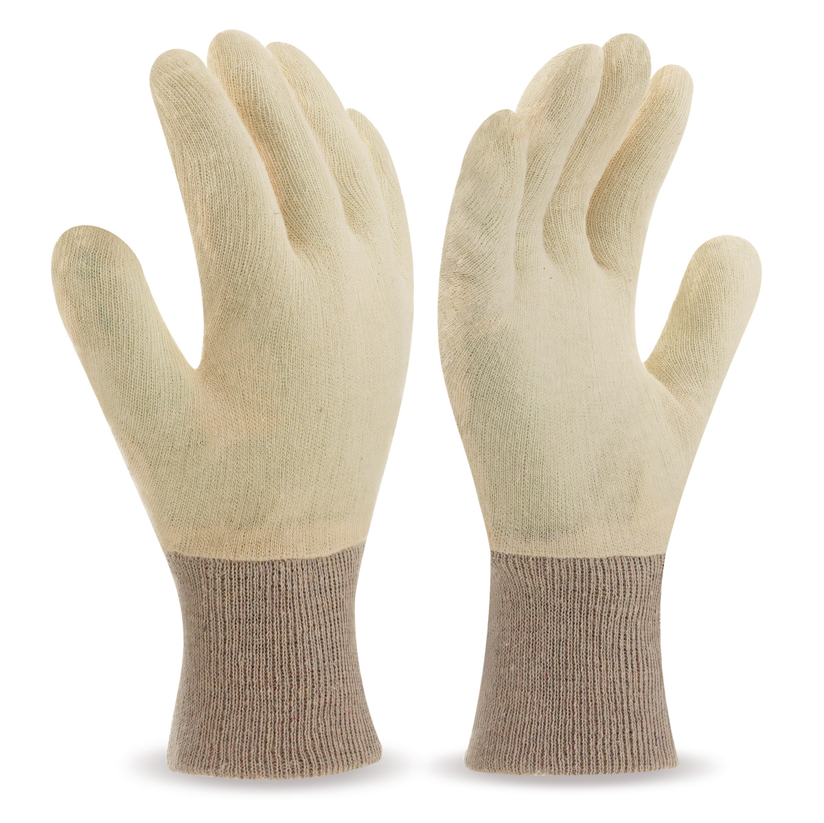688-G Luvas de Trabalho Algodão Luva de lona de algodão, com pontos de PVC na palma da mão 