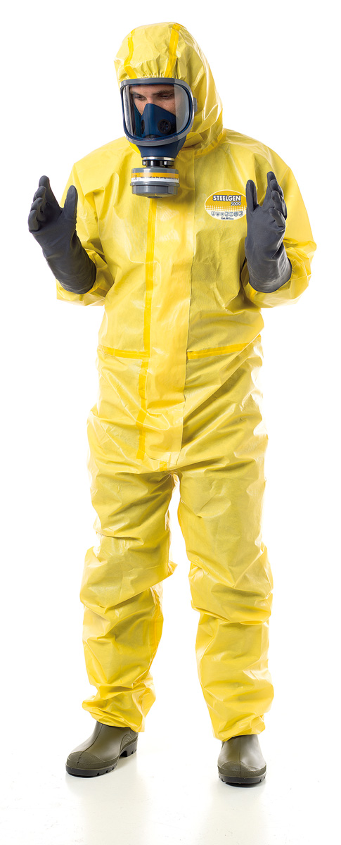 1188-B3456 PRO Disposable Clothing Chemical regulation STEELGEN 5000
Disposable chemical risk diver type 3, 4, 5 and 6. BiologicalProtection (EN14126). Antistatic (EN1149-5) and protectionagainst radioactive particles (EN1073-2).