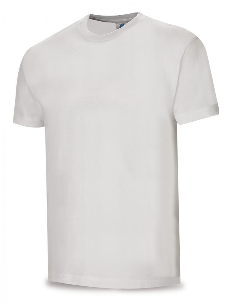 1288-TSB Vetements de travail laboral T-shirts Tee-shirt coton 135g. Coloris blanc. Col lycra, plus résistant.