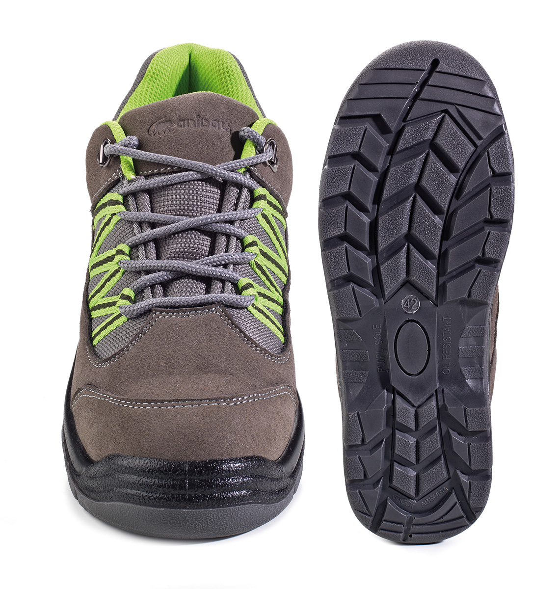 1688-ZAG Chaussures de securite Sporty Trekking  Chaussure mod. “GARUM”.
Chaussure microfibre velours type Trekking sans protection avec semelle SRC double densité en Polyuréthane.