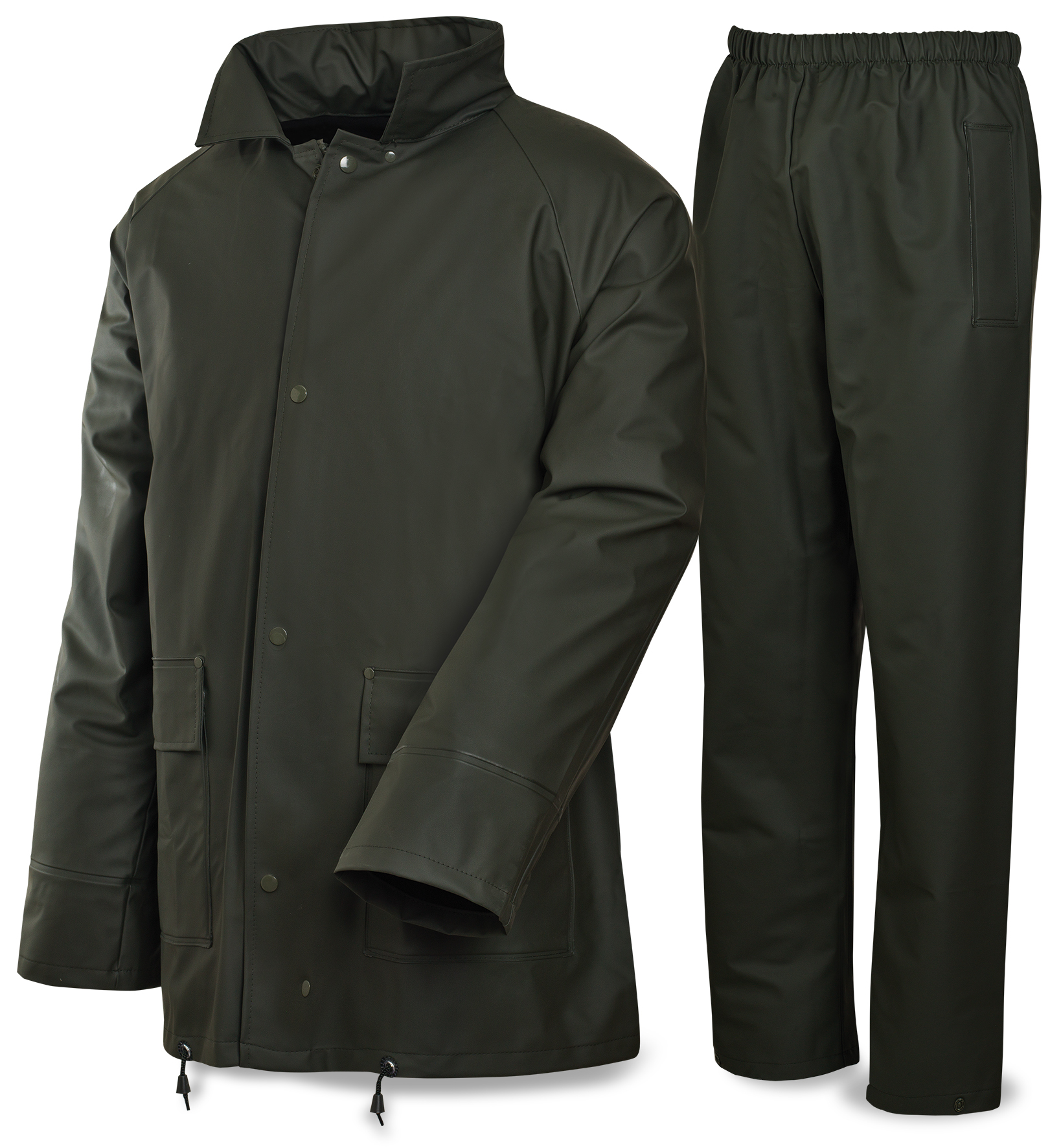 188TAPPV Coats and Rain Gear Rain Gear Green PU/PVC/PES neoprene suit 300 g.