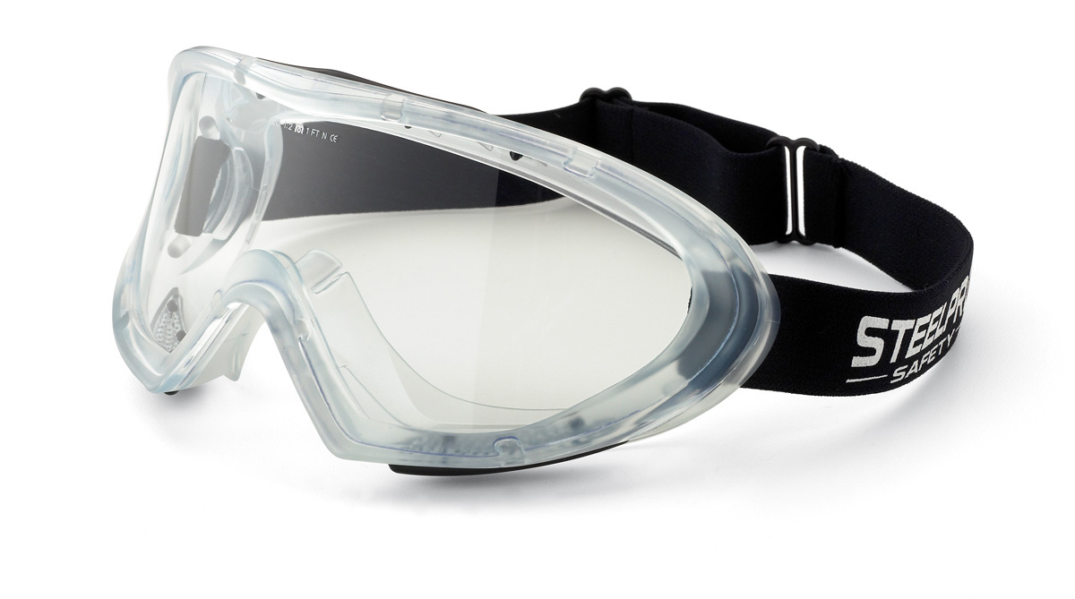 2188-GIX10 Eye Protection Pro Line mounted integrated glasses Mod. “X10”. Clear acetate with anti-fog treatment and indirect ventilation for mechanical risks.