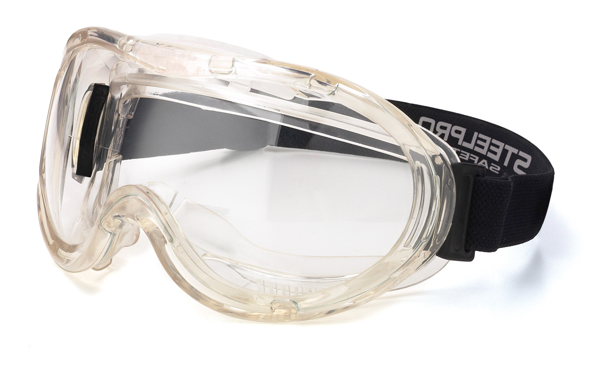 2188-GISRX Eye Protection Pro Line mounted integrated glasses Mod. “SRX”. Single lens 180° panoramic glasses with ballistic technology, clear anti-fog eye for mechanical risks and UV radiation.