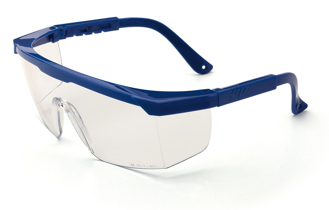 2188-GN Eye Protection Universal mounted glasses Mod. 'NITRO'. Panoramic eyeglass case, with adjustable length temples.