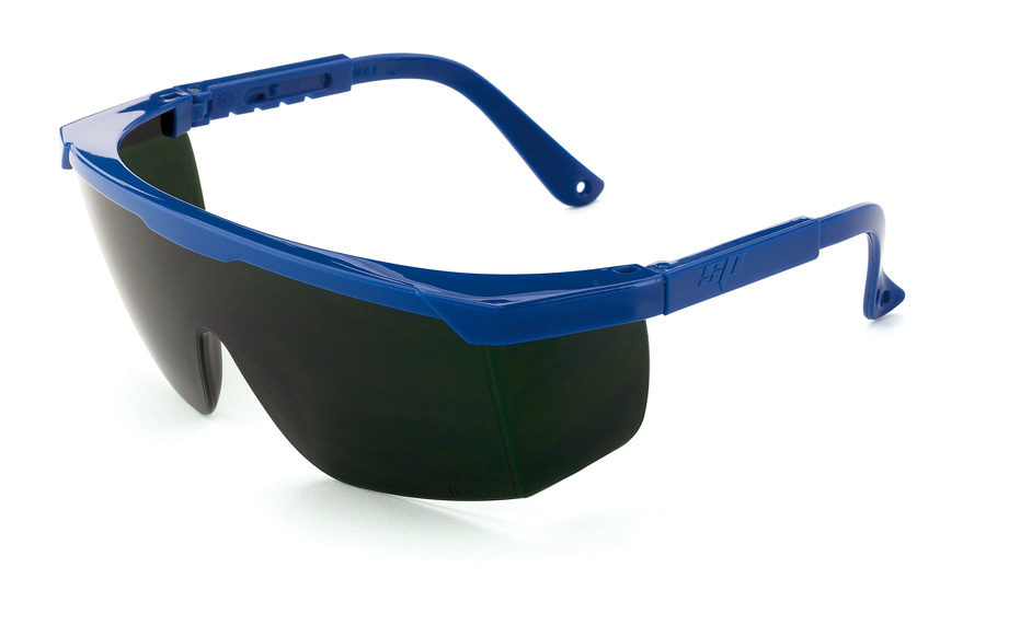 2188-GNV Eye Protection Universal mounted glasses Mod. 'NITRO'. Panoramic eyeglass case, with adjustable length temples.