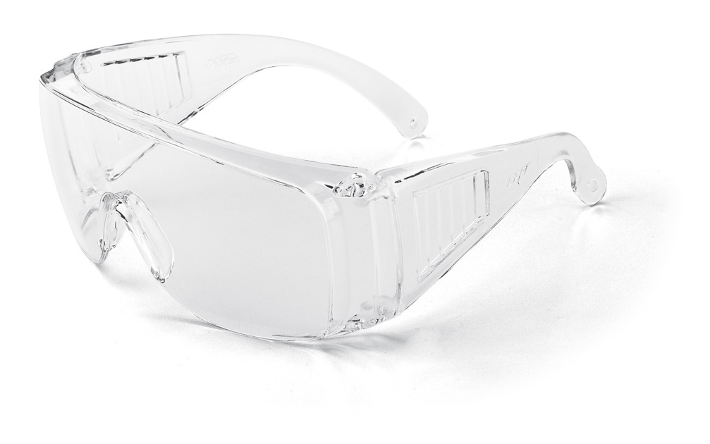 2188-GVE Eye Protection Universal mounted glasses Mod. 'VISITOR'. Clear Visitor Glasses 