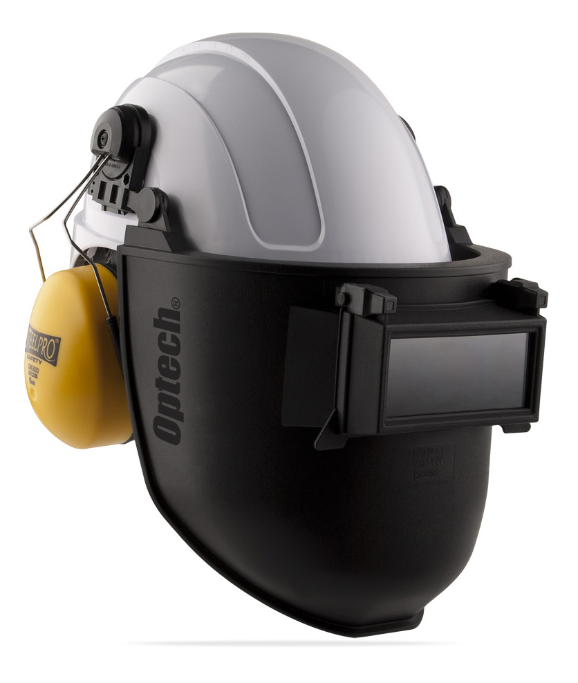 2188-PSC Protección Ocular Pantallas de soldadura - Línea Optech Pantalla de soldar tono 11 adaptable a casco. 