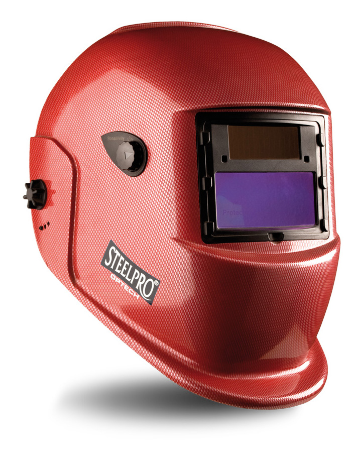 2188-PSE R Eye Protection Optech Line Welding Shield Electronic variable pitch soldering shield (4/9 -13).  Red