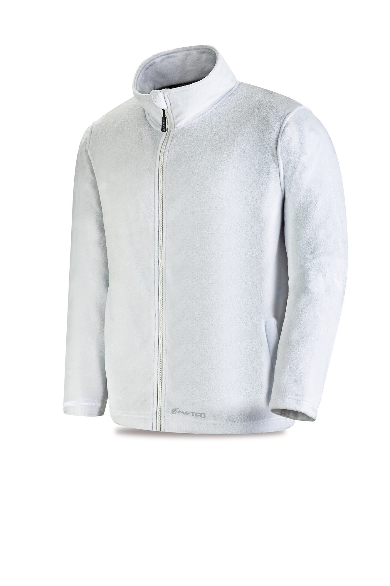 288-CHPB Coats and Rain Gear Solar Jackets QUETZAL model fleece jacket. White color.