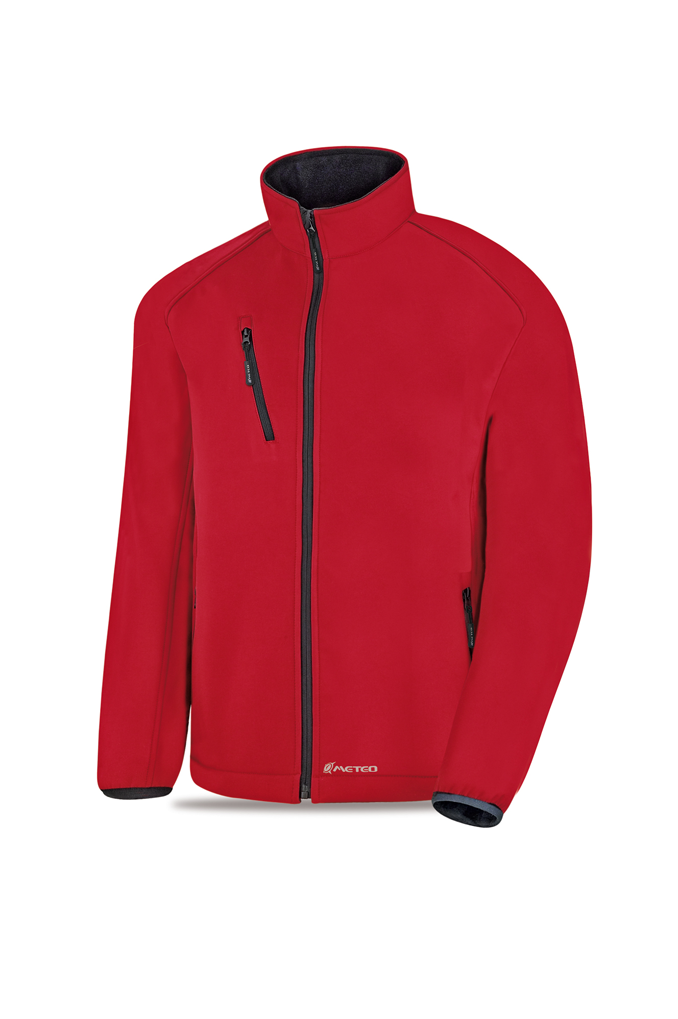 288-CS3R Coats and Rain Gear Windbreakers Triple layer softshell jacket QUARTZ model. Red
