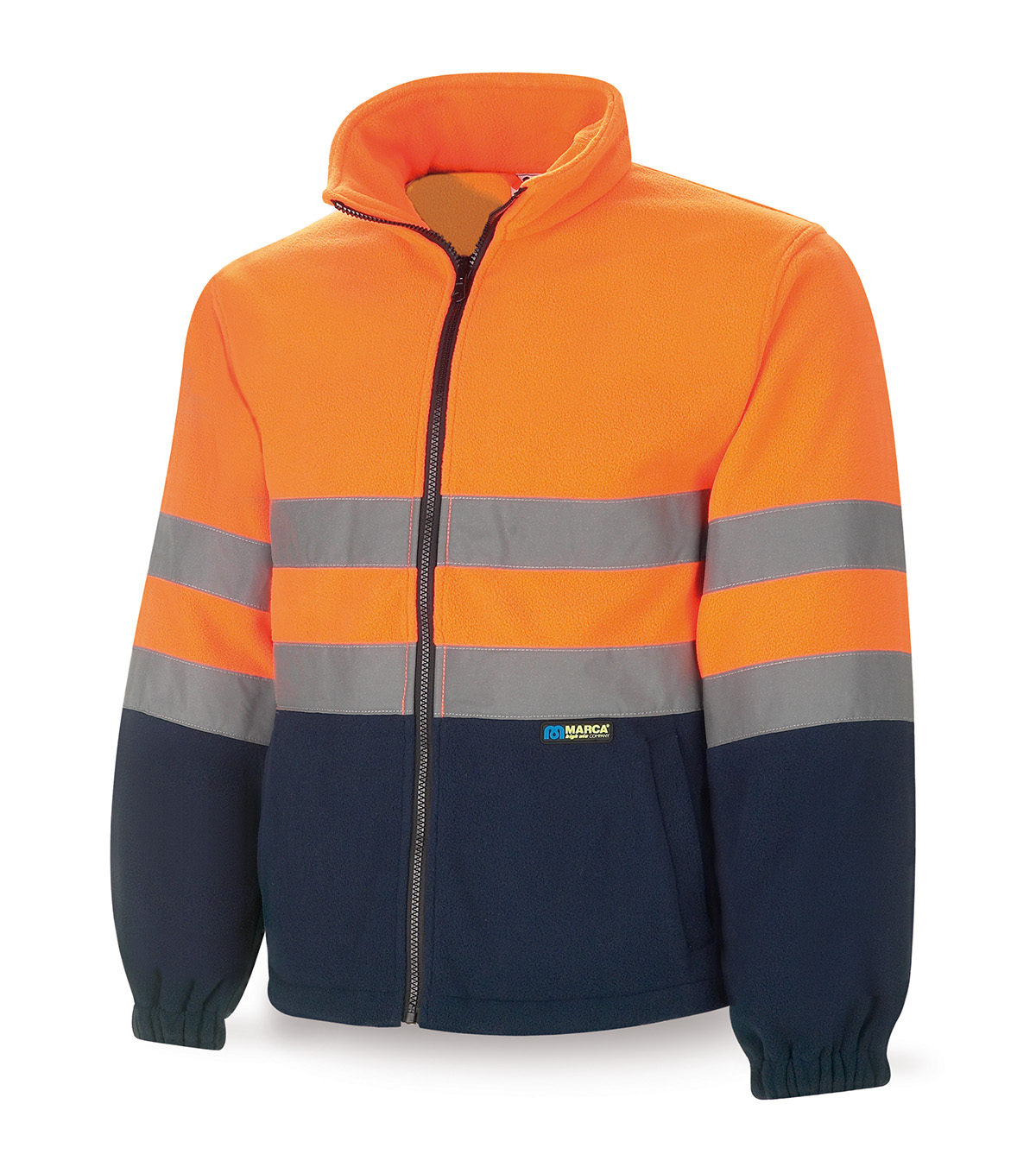 288-FPFN/A MIX High visibility Fleeces High-visibility Polar Jacket Bicolour: orange/royal blue.