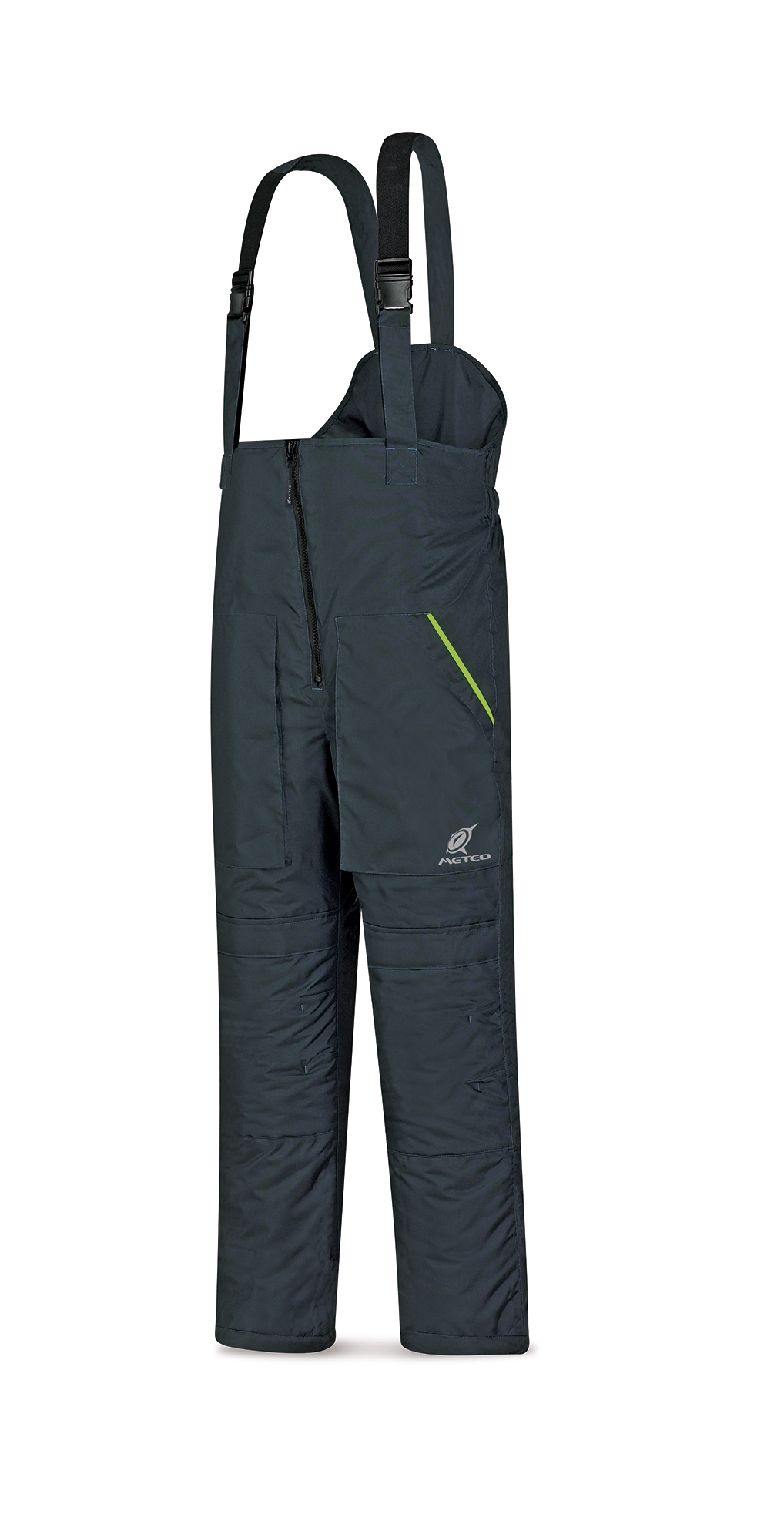 288-PA342 Pluie et Froid Pantalons Pantalon contre le froid à bretelles bleues marine modèle JUNO.