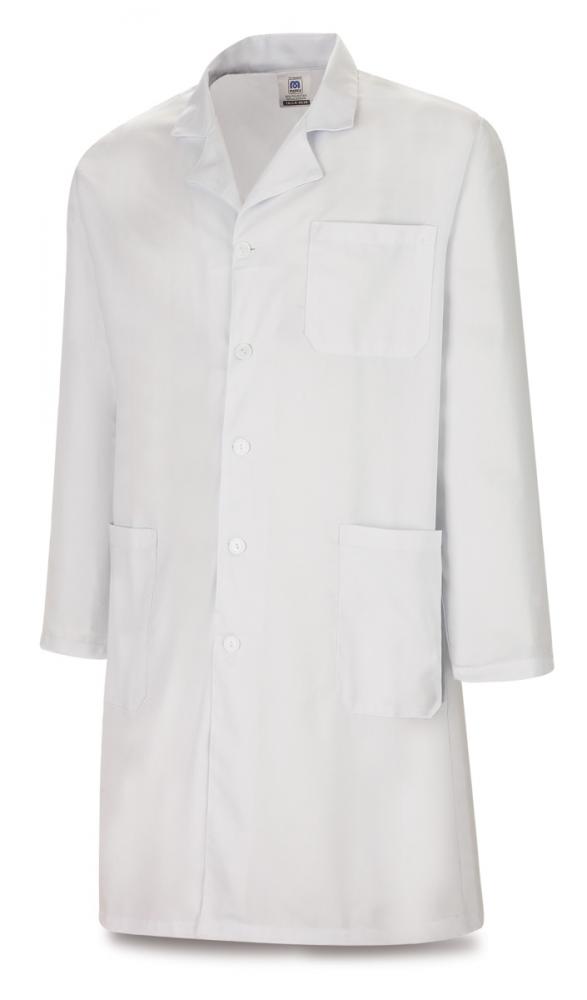 388-BAUB Vetements de travail laboral Série Basics Robe de chambre unisexe en polyester/coton blanc 200 gr.