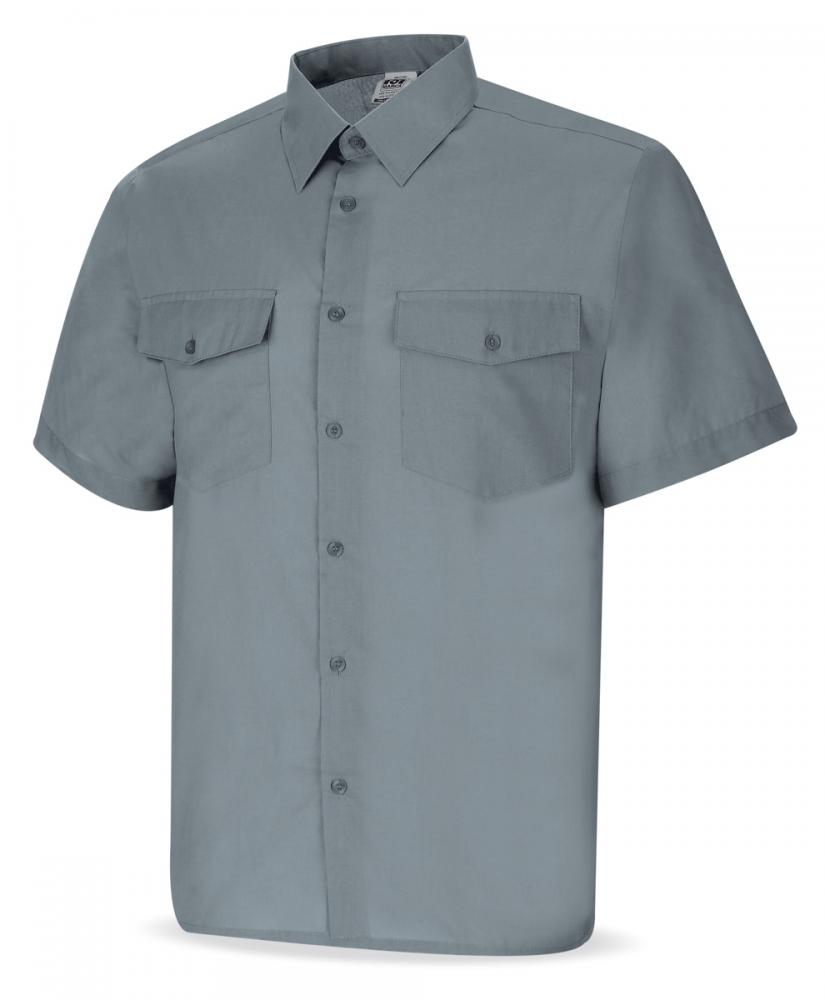 388-CGMC Vestuario Laboral Camisas Manga curta. Tergal. Cor cinzenta