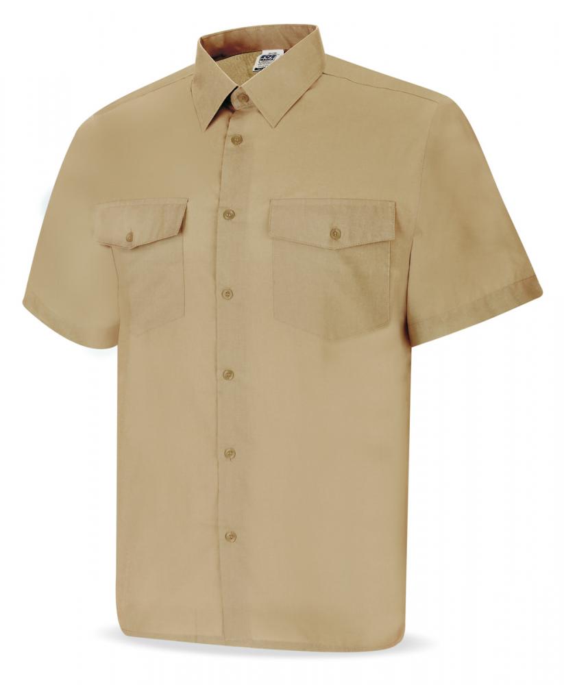 388-CMMC Vestuario Laboral Camisas Manga Corta. Tergal. Color beige