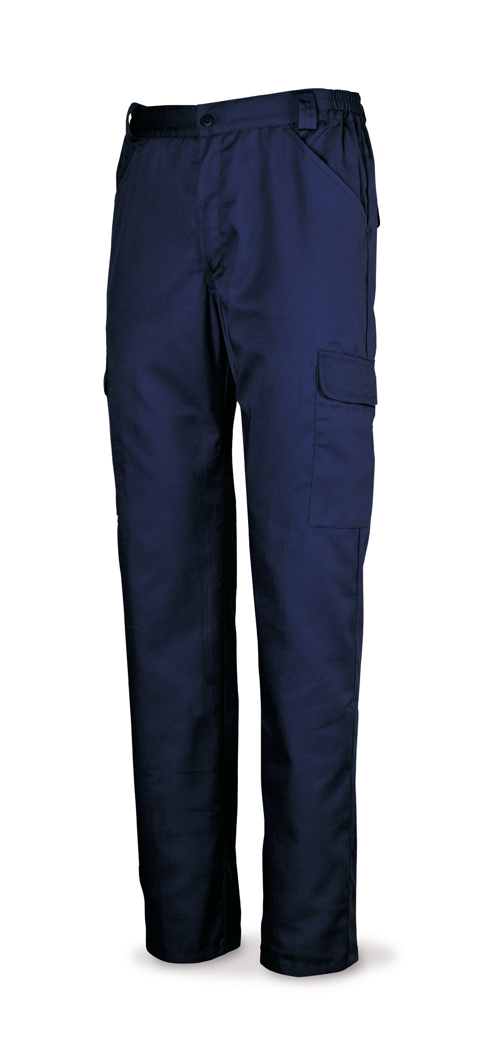 388-PEAM Workwear Basic Line Navy blue cotton pants 200 g. Multi-pockets.