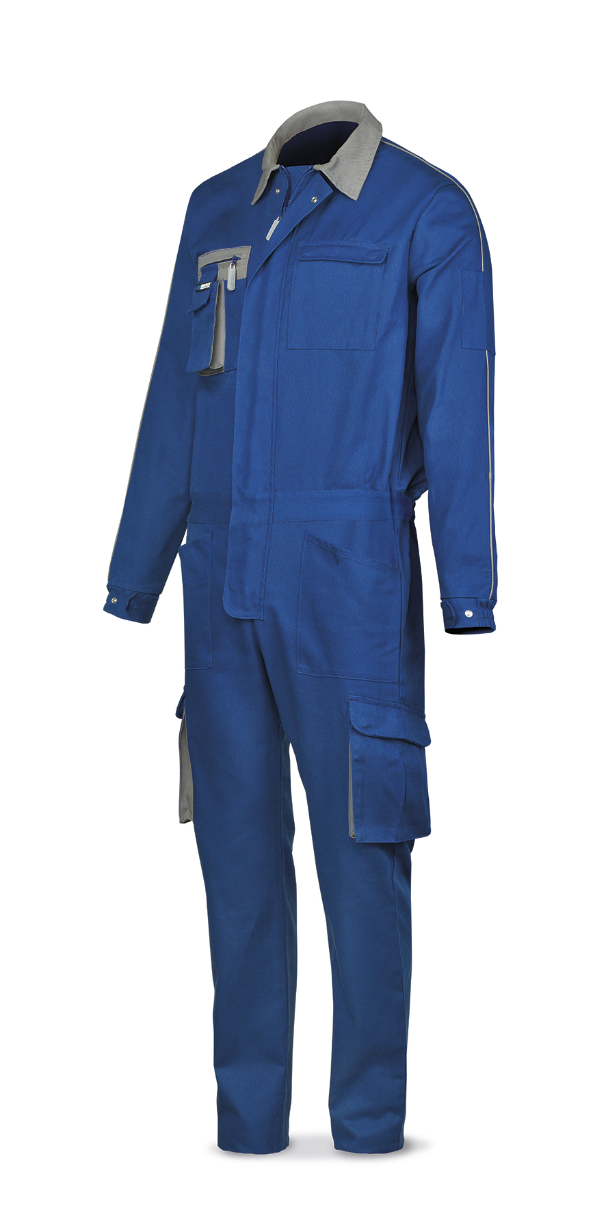 488-B SupTop Vestuario Laboral Super Top Series Macacão azul algodão 270 g. Vários bolsos