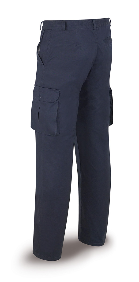 488-PAW Top Vestuario Laboral Marca Woman Pantalón MUJER azul marino algodón de 245 g. Multibolsillo
