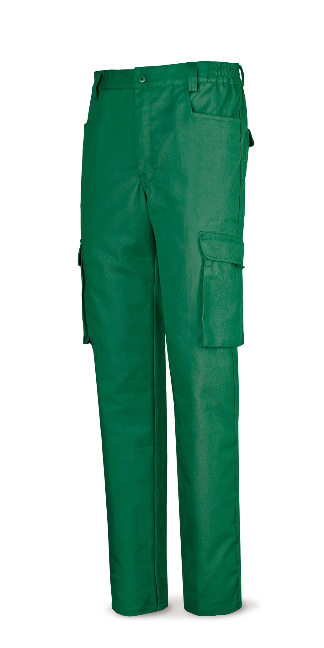 488-PV Top Vestuario Laboral Serie Top Pantalón verde poliester/algodón de 245 g. Multibolsillo