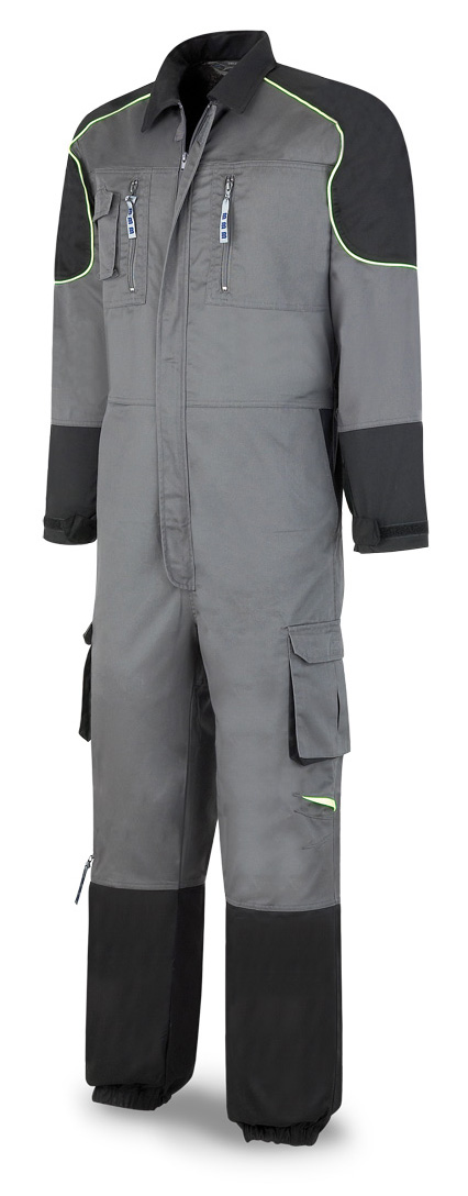 588-BGN Workwear Pro Series Tergal Overall  245 gr. Dark grey/Black