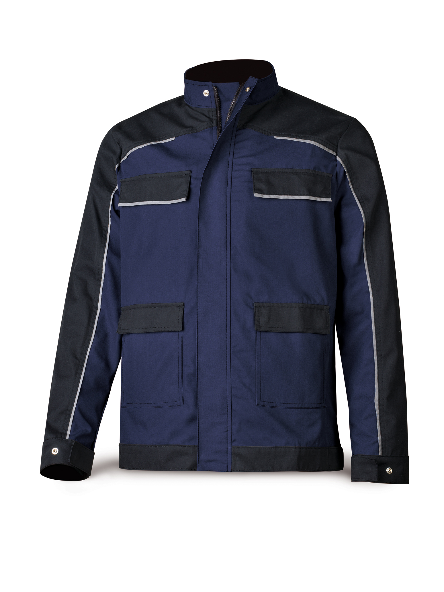 588-CANE Workwear Pro Series 245 gr. Canvas tergal jacket. Navy blue/Black.