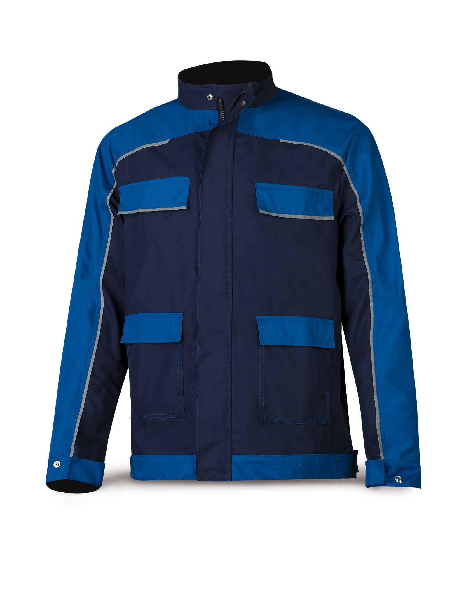 588-CAZA Workwear Pro Series Canvas jacket. Navy/Light blue.