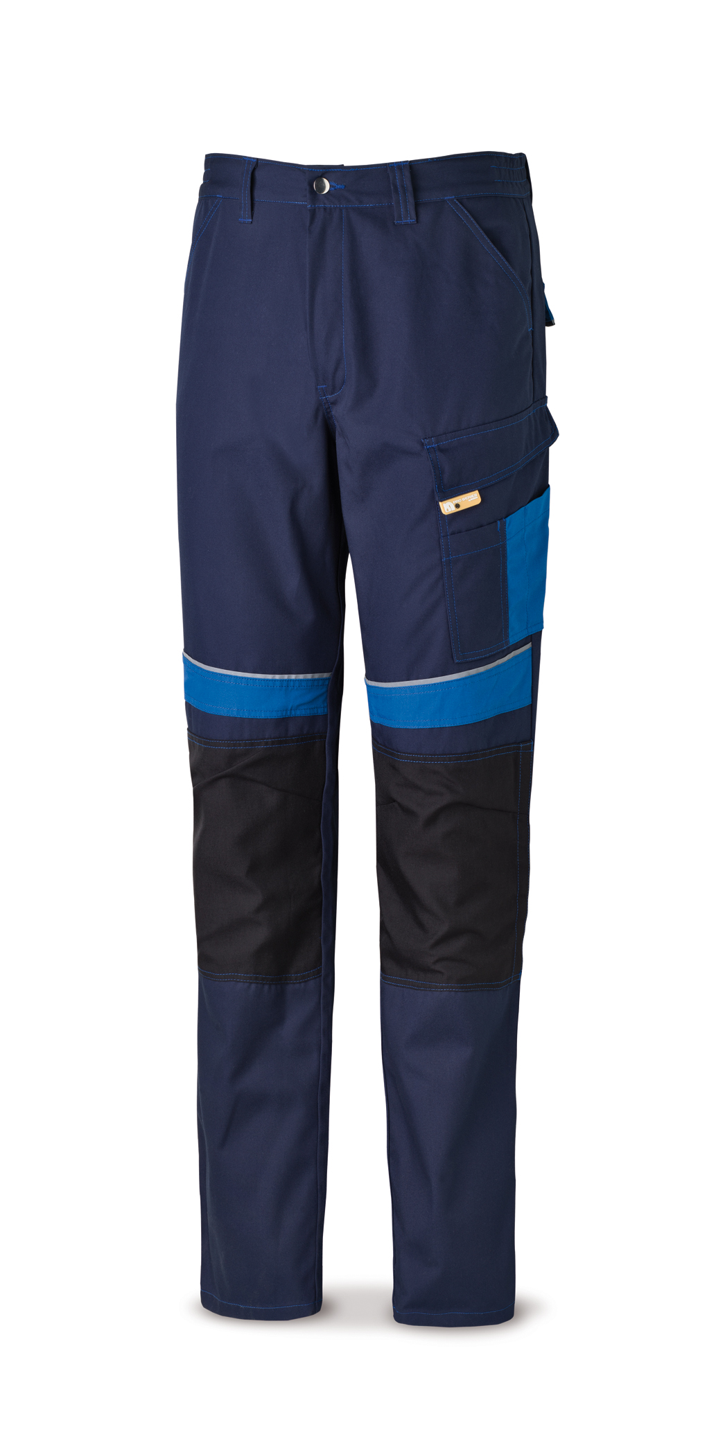588-PAZA Vetements de travail laboral Pro Series Pantalon toile tergal 245 g. Coloris bleu marine/bleu roi