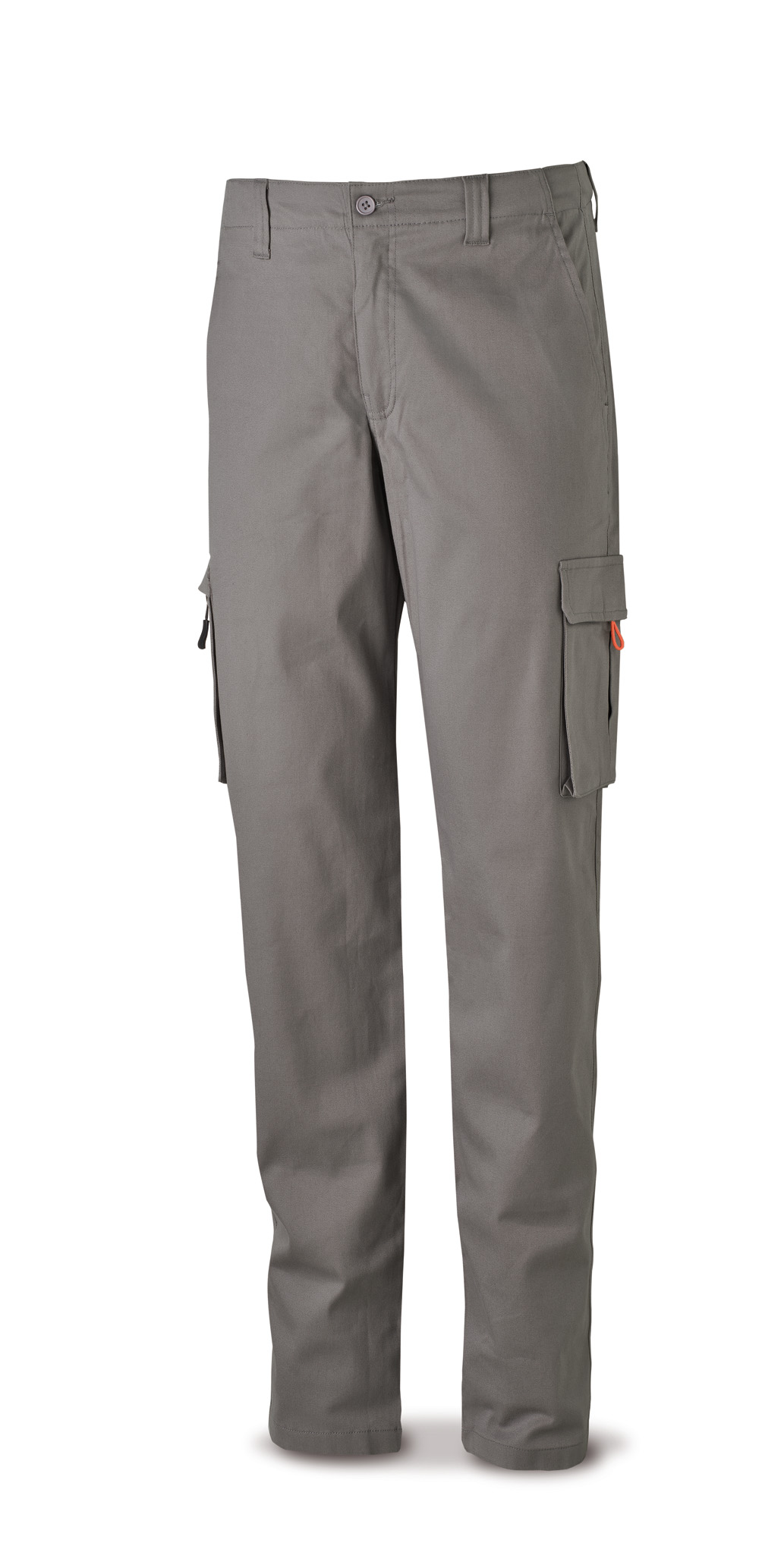588-PELASRG Vestuario Laboral Serie Casual Pantalón STRETCH gris en algodón 260 gr. Multibolsillos
