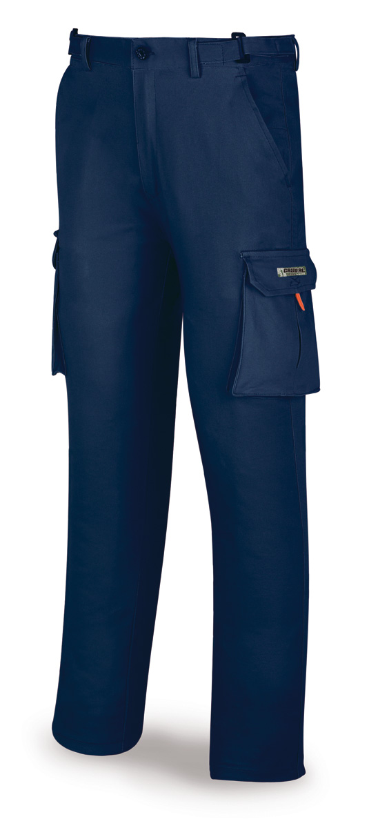 588-PELASTA Workwear Casual Series ELASTIC cotton and Elastane pants. Navy blue.