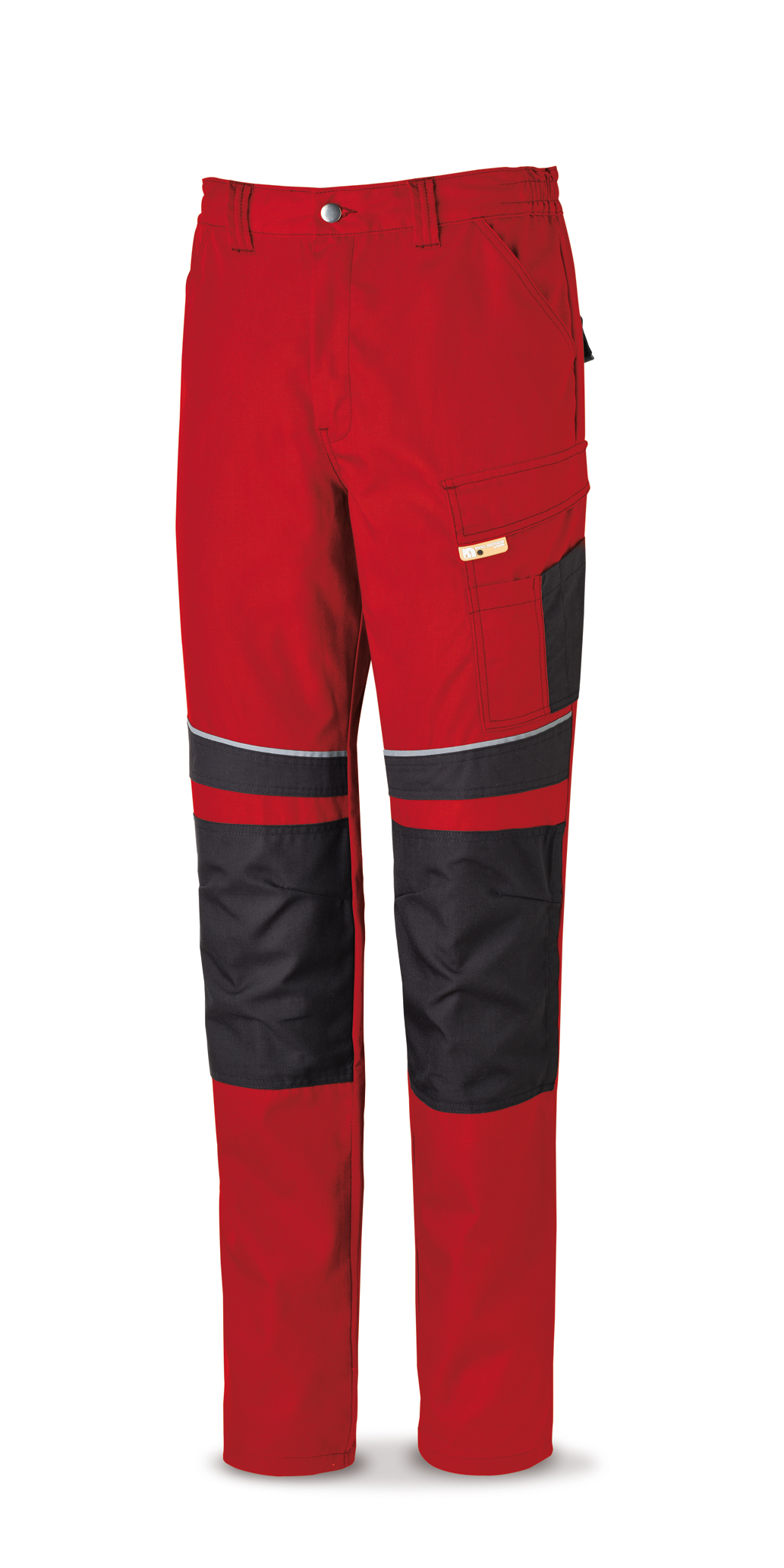 588-PRN Vetements de travail laboral Pro Series Pantalon toile tergal 245 g. Coloris rouge/noir