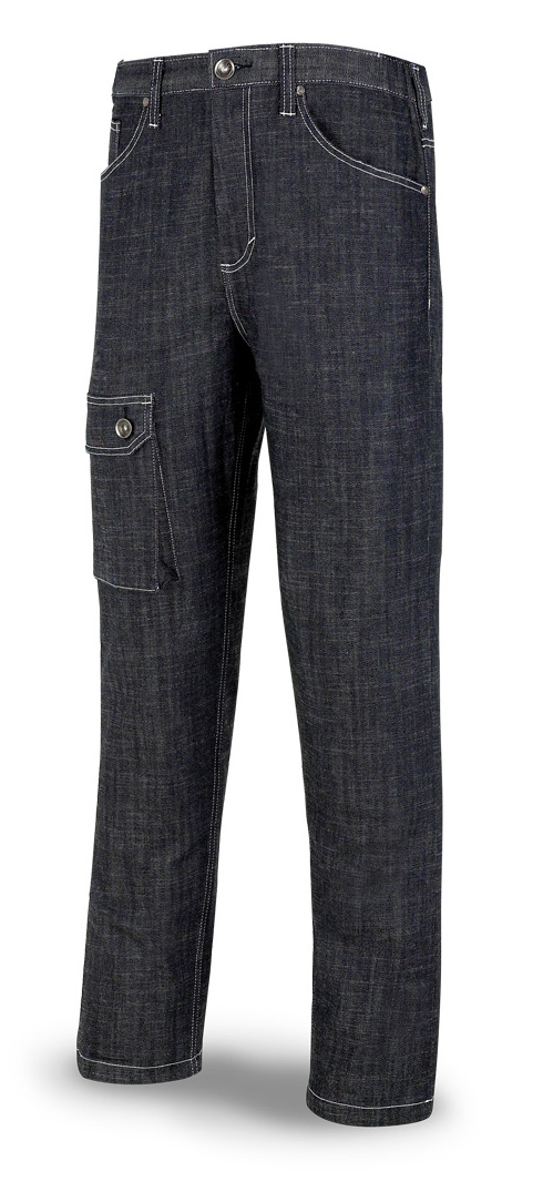 588-PV Vetements de travail laboral Série Casual Pantalon jean stretch 297g. Coloris bleu foncé
