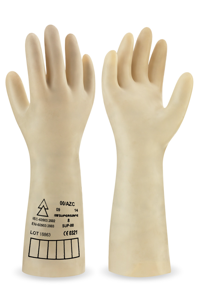 688-DI0 Work Gloves Dielectric Unsupported natural latex gloves ideal for electrical tasks. CLASE 0 - 1000V