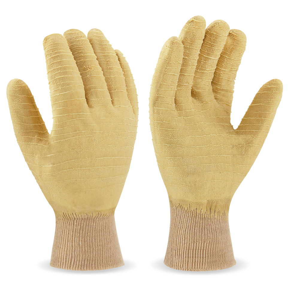 688-LC TOP Work Gloves Latex with support First-class latex glove with knitted cotton support, elastic cuff and inner lining.